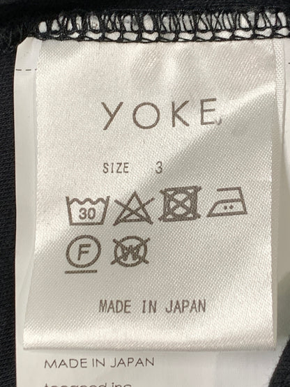 【中古品】【メンズ】 YOKE ヨーク YK23FW0566CS 23AW HIGH NECK LONG SLEEVE TEE 長袖Tシャツ ロングスリーブ ハイネック 140-260729-AS-29-min サイズ：3 カラー：ブラック 万代Net店