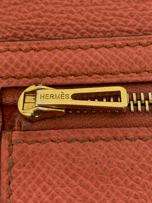【現状渡し品】【レディース】 HERMES エルメス ベアンスフレ 長財布 ロングウォレット 181-260407-AS-27-min カラー：コーラルピンク 万代Net店