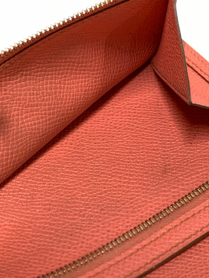 【現状渡し品】【レディース】 HERMES エルメス ベアンスフレ 長財布 ロングウォレット 181-260407-AS-27-min カラー：コーラルピンク 万代Net店