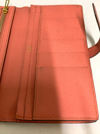 【現状渡し品】【レディース】 HERMES エルメス ベアンスフレ 長財布 ロングウォレット 181-260407-AS-27-min カラー：コーラルピンク 万代Net店