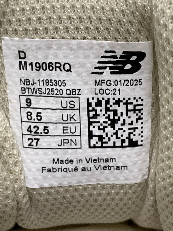【未使用品】【メンズ】 NEW BALANCE ニューバランス M1906RQ 1906R 靴 シューズ スニーカー 162-260407-AS-18-min サイズ：27cm カラー：ホワイト/グレー/グリーン 万代Net店