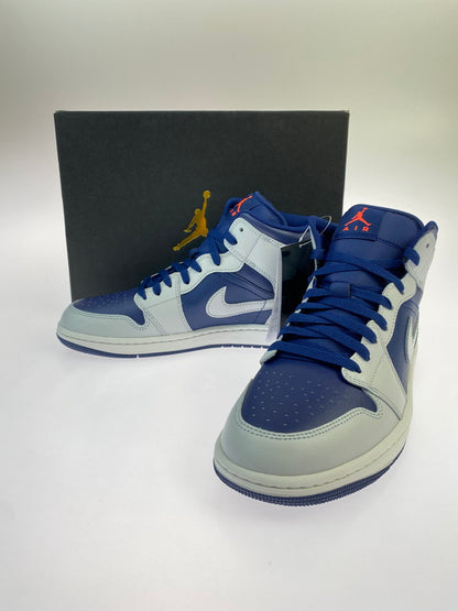 【中古品】【メンズ】 NIKE ナイキ AIR JORDAN 1 MID DQ8426-403 BLUE VOID エアジョーダン 1 ミッド スニーカー 靴 シューズ メンズ 160-260403-em-70-min サイズ：27.0cm カラー：ホワイト/ネイビー 万代Net店