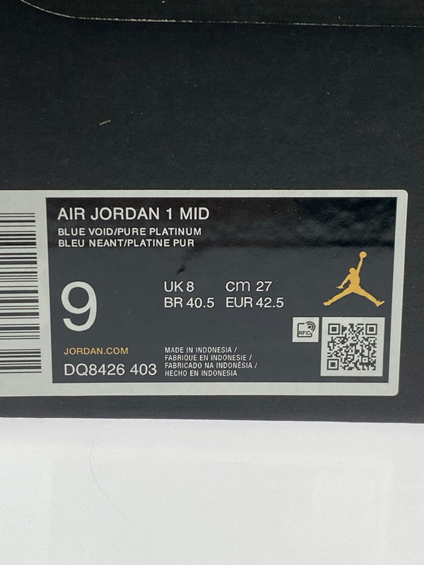 【中古品】【メンズ】 NIKE ナイキ AIR JORDAN 1 MID DQ8426-403 BLUE VOID エアジョーダン 1 ミッド スニーカー 靴 シューズ メンズ 160-260403-em-70-min サイズ：27.0cm カラー：ホワイト/ネイビー 万代Net店