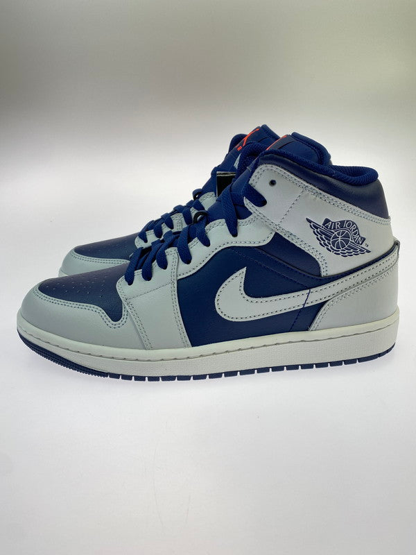 【中古品】【メンズ】 NIKE ナイキ AIR JORDAN 1 MID DQ8426-403 BLUE VOID エアジョーダン 1 ミッド スニーカー 靴 シューズ メンズ 160-260403-em-70-min サイズ：27.0cm カラー：ホワイト/ネイビー 万代Net店