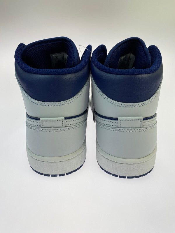 【中古品】【メンズ】 NIKE ナイキ AIR JORDAN 1 MID DQ8426-403 BLUE VOID エアジョーダン 1 ミッド スニーカー 靴 シューズ メンズ 160-260403-em-70-min サイズ：27.0cm カラー：ホワイト/ネイビー 万代Net店