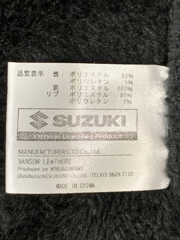 【中古品】【メンズ】 VANSON バンソン SUZUKI HAYABUSA BONDING MA-1 FLIGHT JACKET SMV-2507 スズキ ハヤブサ ボンディング MA-1 フライトジャケット アウター 145-260404-kk-10-min サイズ：L カラー：ブラック 万代Net店