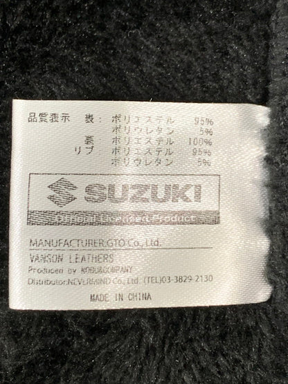 【中古品】【メンズ】 VANSON バンソン SUZUKI HAYABUSA BONDING MA-1 FLIGHT JACKET SMV-2507 スズキ ハヤブサ ボンディング MA-1 フライトジャケット アウター 145-260404-kk-10-min サイズ：L カラー：ブラック 万代Net店