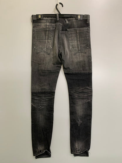 【中古品】【メンズ】 MIHARA YASUHIRO ミハラヤスヒロ 16AW DAMAGE CRASH DENIM PANTS 51022156 2016年秋冬 ダメージクラッシュ デニムパンツ ボトムス 151-260407-KS-01-min サイズ：48 カラー：ブラック系 万代Net店