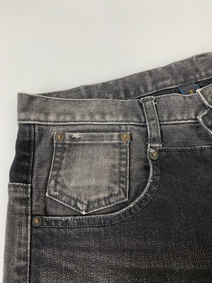 【中古品】【メンズ】 MIHARA YASUHIRO ミハラヤスヒロ 16AW DAMAGE CRASH DENIM PANTS 51022156 2016年秋冬 ダメージクラッシュ デニムパンツ ボトムス 151-260407-KS-01-min サイズ：48 カラー：ブラック系 万代Net店