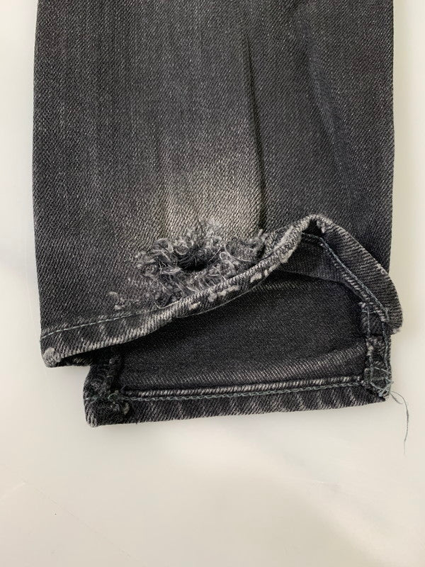 【中古品】【メンズ】 MIHARA YASUHIRO ミハラヤスヒロ 16AW DAMAGE CRASH DENIM PANTS 51022156 2016年秋冬 ダメージクラッシュ デニムパンツ ボトムス 151-260407-KS-01-min サイズ：48 カラー：ブラック系 万代Net店