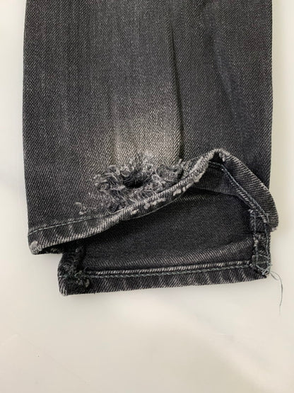 【中古品】【メンズ】 MIHARA YASUHIRO ミハラヤスヒロ 16AW DAMAGE CRASH DENIM PANTS 51022156 2016年秋冬 ダメージクラッシュ デニムパンツ ボトムス 151-260407-KS-01-min サイズ：48 カラー：ブラック系 万代Net店