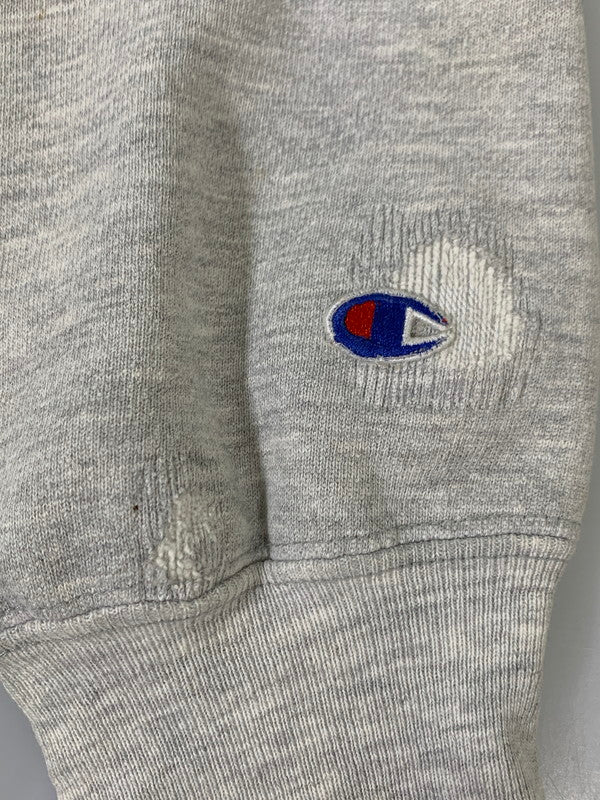 【現状渡し品】【メンズ】 Champion チャンピオン 90's UNIVERSITY OF ST.THOMAS REVERSE WEAVE CREWNECK SWEATSHIRT 90年代 セント・トーマス大学 リバースウィーブ クルーネックスウェットシャツ トップス トレーナー 146-260404-kk-06-min サイズ：XL カラー：グレー 万代Net店