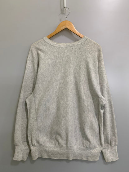 【現状渡し品】【メンズ】 Champion チャンピオン 90's UNIVERSITY OF ST.THOMAS REVERSE WEAVE CREWNECK SWEATSHIRT 90年代 セント・トーマス大学 リバースウィーブ クルーネックスウェットシャツ トップス トレーナー 146-260404-kk-06-min サイズ：XL カラー：グレー 万代Net店
