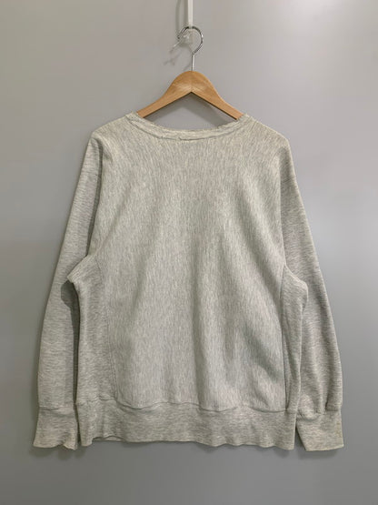 【現状渡し品】【メンズ】 Champion チャンピオン 90's FRANKLIN PIERCE COLLEGE REVERSE WEAVE CREWNECK SWEATSHIRT 90年代 フランクリン・ピアス大学 リバースウィーブ クルーネックスウェットシャツ トップス トレーナー 146-260404-kk-05-min サイズ：XL カラー：グレー 万代Net店
