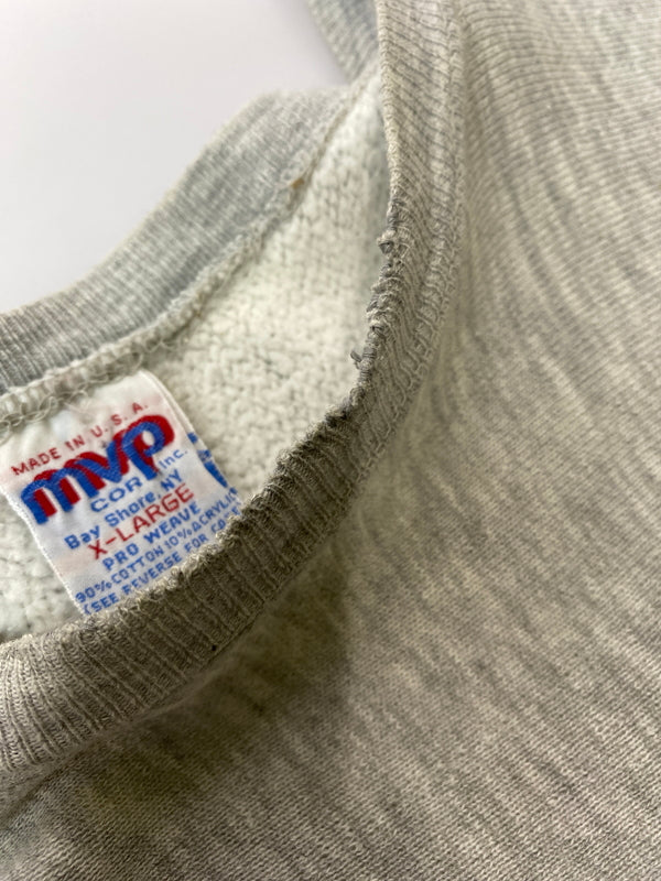 【現状渡し品】【メンズ】 MVP 90S CENTRAL MICHIGAN SWEATSHIRT 90年代 MVP セントラル・ミシガン スウェットシャツ メンズ トップス ヴィンテージ 146-260717-em-41-min サイズ：XL カラー：グレー 万代Net店