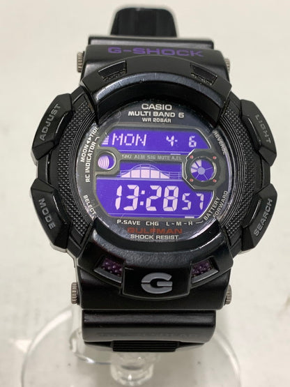 【中古品】【メンズ】 G-SHOCK ジーショック GW-9110BP-1JF GULFMAN デジタル ソーラー腕時計 196-260407-AS-23-min カラー：ブラック/パープル 万代Net店