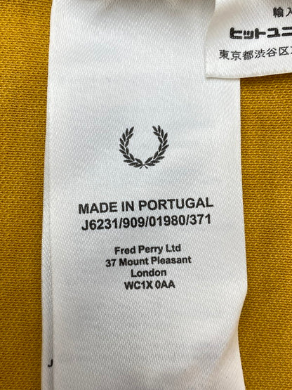【中古品】【メンズ】 FRED PERRY フレッドペリー J6231 TRACK JACKET トラックジャケット ライトアウター 141-260407-AS-53-min サイズ：M カラー：イエロー 万代Net店