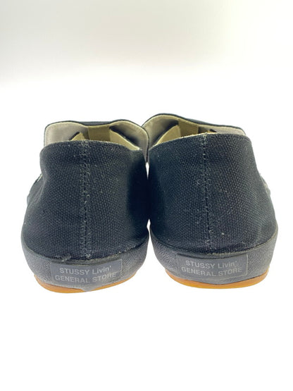 【中古品】【メンズ】 STUSSY ステューシー LIVIN' GENERAL STORE MOONSTAR SLIP-ON SHOES 靴 シューズ スリッポン 163-260407-AS-35-min サイズ：27cm カラー：ブラック 万代Net店