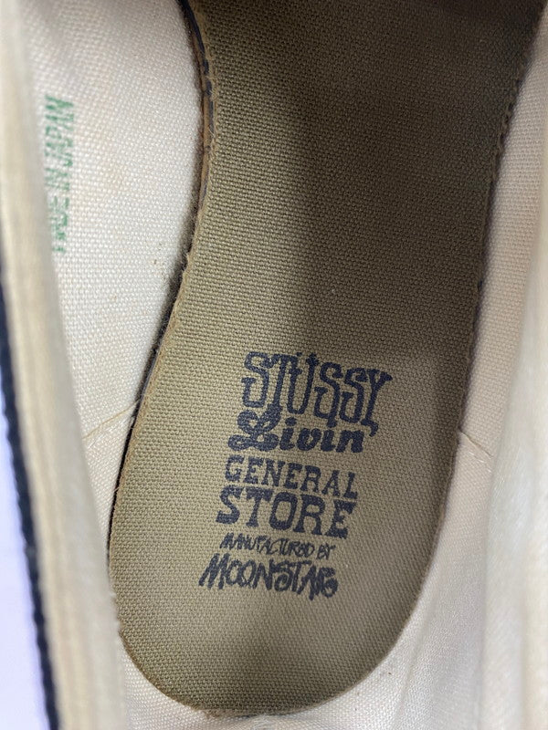【中古品】【メンズ】 STUSSY ステューシー LIVIN' GENERAL STORE MOONSTAR SLIP-ON SHOES 靴 シューズ スリッポン 163-260407-AS-35-min サイズ：27cm カラー：ブラック 万代Net店