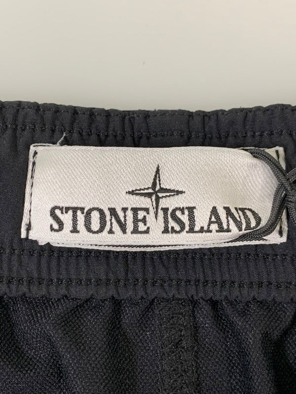 【中古品】【メンズ】 STONE ISLAND ストーンアイランド L1S153100048S0375 PATCH DETAIL TRACK PANTS パッチディテール トラックパンツ メンズ ボトムス 152-260407-KS-03-min サイズ：W32 カラー：ブラック 万代Net店
