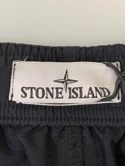 【中古品】【メンズ】 STONE ISLAND ストーンアイランド L1S153100048S0375 PATCH DETAIL TRACK PANTS パッチディテール トラックパンツ メンズ ボトムス 152-260407-KS-03-min サイズ：W32 カラー：ブラック 万代Net店