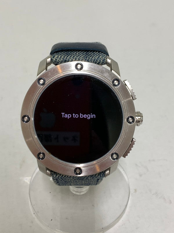 【中古品】【メンズ】 DIESEL ON ディーゼルオン DZT2015 SMARTWATCH 腕時計 197-260407-AS-25-min カラー：シルバー 万代Net店