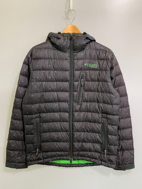 【中古品】【メンズ】 Columbia コロンビア PM5203 クレーターレイクジャケット ダウンジャケット メンズ アウター 144-260407-KS-20-min サイズ：M カラー：ブラック/グリーン 万代Net店