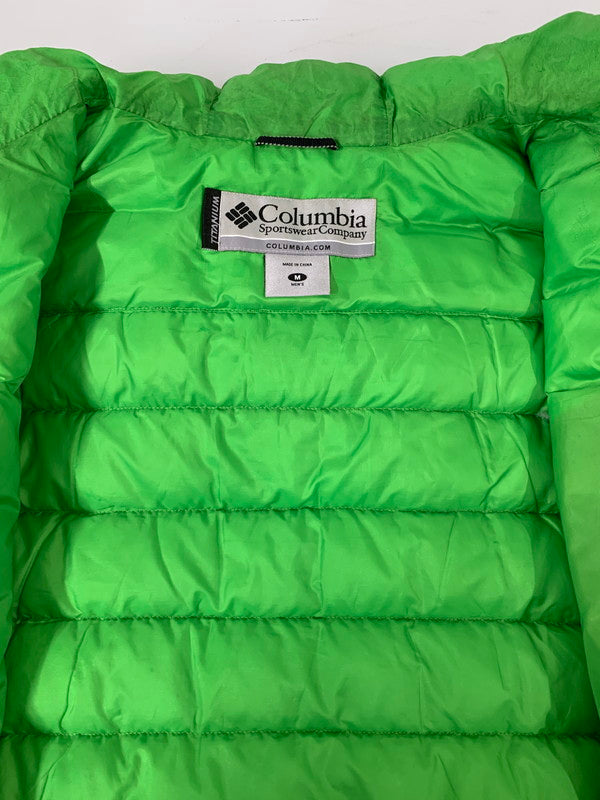 【中古品】【メンズ】 Columbia コロンビア PM5203 クレーターレイクジャケット ダウンジャケット メンズ アウター 144-260407-KS-20-min サイズ：M カラー：ブラック/グリーン 万代Net店