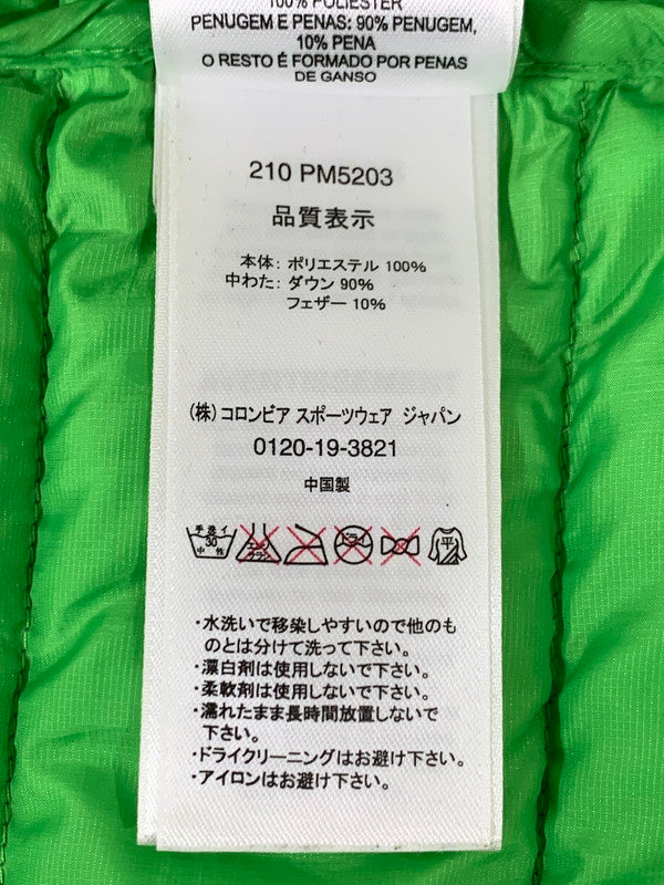 【中古品】【メンズ】 Columbia コロンビア PM5203 クレーターレイクジャケット ダウンジャケット メンズ アウター 144-260407-KS-20-min サイズ：M カラー：ブラック/グリーン 万代Net店