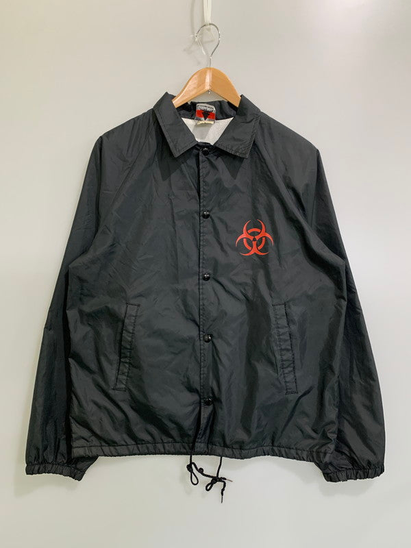 【中古品】【メンズ】 HAZ-MAT ハズマット SKATEBOADS 90S COACH JACKET スケートボーズ ナインティーズ コーチジャケット メンズ アウター 146-260407-KS-13-min サイズ：M カラー：ブラック 万代Net店