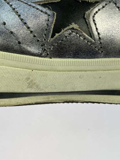 【中古品】【メンズ】 CONVERSE コンバース ONE STAR METALIC ワンスター メタリック スニーカー 靴 163-260410-jt-02-min サイズ：７1/2 カラー：ブラック系 万代Net店