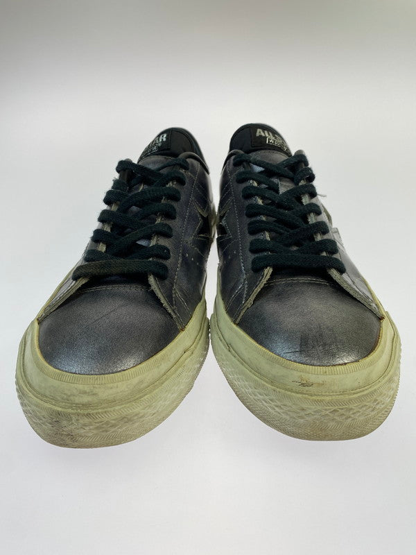 【中古品】【メンズ】 CONVERSE コンバース ONE STAR METALIC ワンスター メタリック スニーカー 靴 163-260410-jt-02-min サイズ：７1/2 カラー：ブラック系 万代Net店