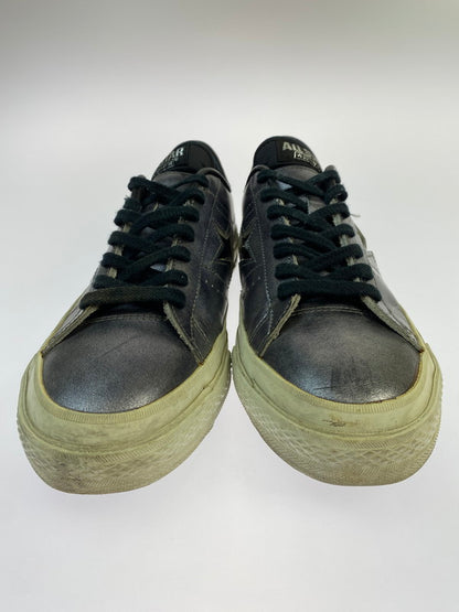 【中古品】【メンズ】 CONVERSE コンバース ONE STAR METALIC ワンスター メタリック スニーカー 靴 163-260410-jt-02-min サイズ：７1/2 カラー：ブラック系 万代Net店