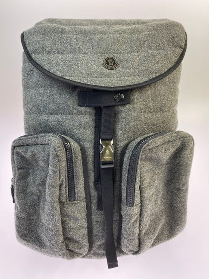 【中古品】【メンズ/レディース】 MONCLER モンクレール ZAINO WOOL BACKPACK ザイノ ウール バックパック RN116347 カバン 188-260410-jt-08-min カラー：グレー 万代Net店