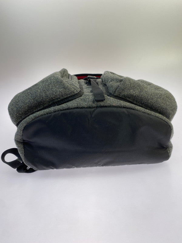 【中古品】【メンズ/レディース】 MONCLER モンクレール ZAINO WOOL BACKPACK ザイノ ウール バックパック RN116347 カバン 188-260410-jt-08-min カラー：グレー 万代Net店