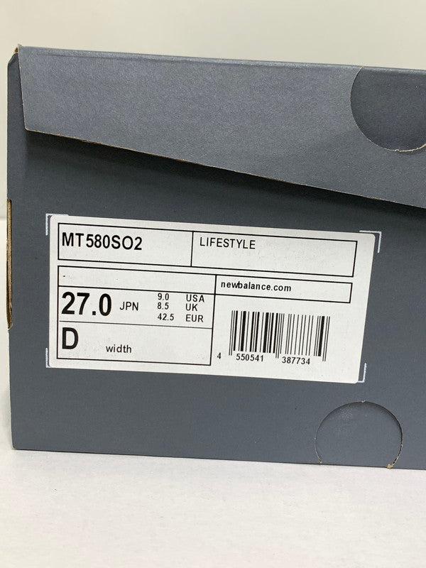 【未使用品】【メンズ】 atmos アトモス ×NEW BALANCE ニューバランス MT580SO2 580 靴 シューズ スニーカー 162-260407-AS-14-min サイズ：27cm カラー：ブラウン系 万代Net店