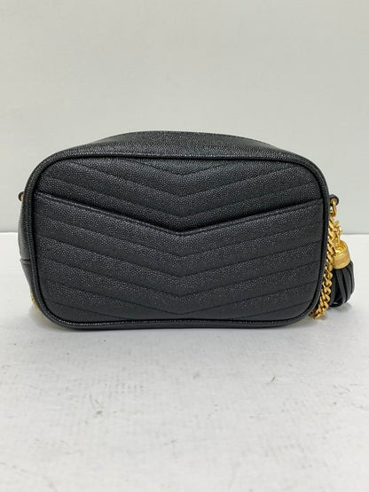 【中古品】【レディース】 SAINT LAURENT サンローラン 612579 LOU MINI BAG ミニバッグ カバン 180-260407-AS-21-min カラー：ブラック 万代Net店