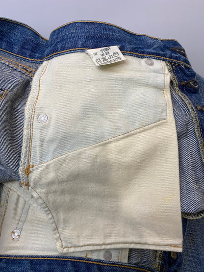 【現状渡し品】【メンズ】 Levi's リーバイス 日本製 71501 BIG"E" DENIM PANTS デニムパンツ ボトムス 157-260408-zi-04-min サイズ：W32 カラー：インディゴ 万代Net店