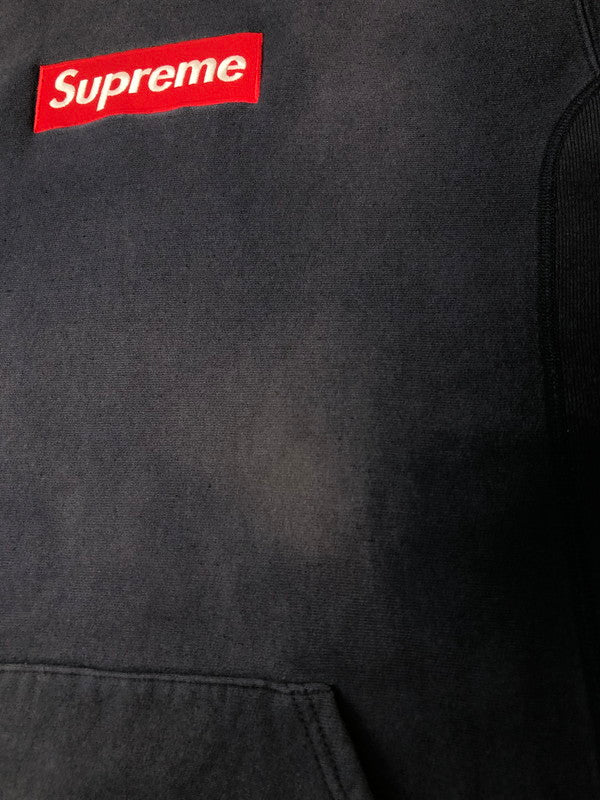 【中古品】【メンズ】 SUPREME シュプリーム BOX LOGO HOODED SWEATSHIRT 2000年初期 ボックスロゴ フーデッド スウェットシャツ トップス プルオーバーフーディー パーカー 149-260607-SH-03-hon カラー：ネイビー系 万代Net店
