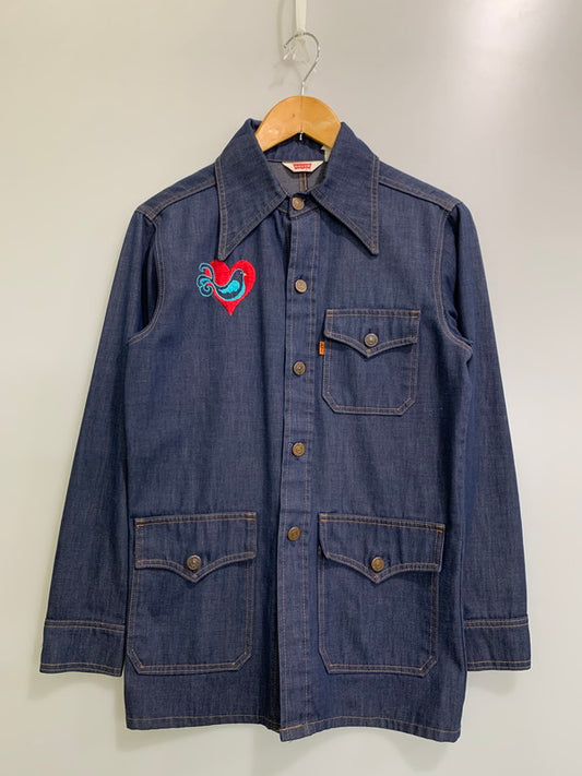 【中古品】【メンズ】 Levi's リーバイス 70’s USA製 オレンジタブ デニムジャケット カバーオール 70年代 ヴィンテージ アウター 146-260409-SH-12-min サイズ：不明 カラー：インディゴ 万代Net店