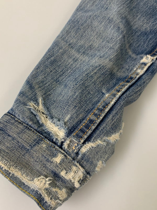【現状渡し品】【メンズ】 Levi's リーバイス 60-70’s ボタン裏521 70505 BIG"E" DENIM JACKET 60-70年代 ビッグE デニムジャケット ヴィンテージ アウター 146-260409-SH-03-min カラー：インディゴ 万代Net店