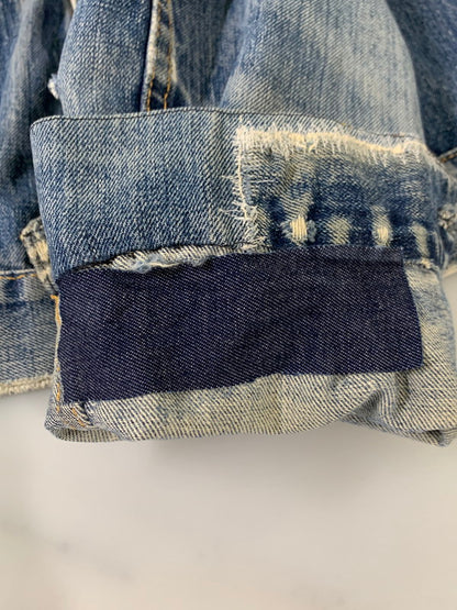 【現状渡し品】【メンズ】 Levi's リーバイス 60-70’s ボタン裏521 70505 BIG"E" DENIM JACKET 60-70年代 ビッグE デニムジャケット ヴィンテージ アウター 146-260409-SH-03-min カラー：インディゴ 万代Net店