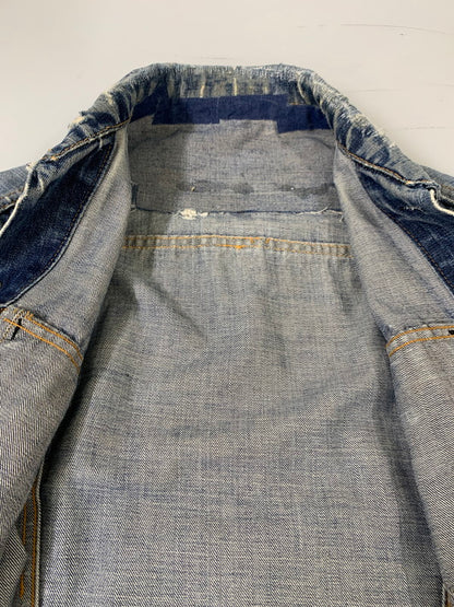 【現状渡し品】【メンズ】 Levi's リーバイス 60-70’s ボタン裏521 70505 BIG"E" DENIM JACKET 60-70年代 ビッグE デニムジャケット ヴィンテージ アウター 146-260409-SH-03-min カラー：インディゴ 万代Net店