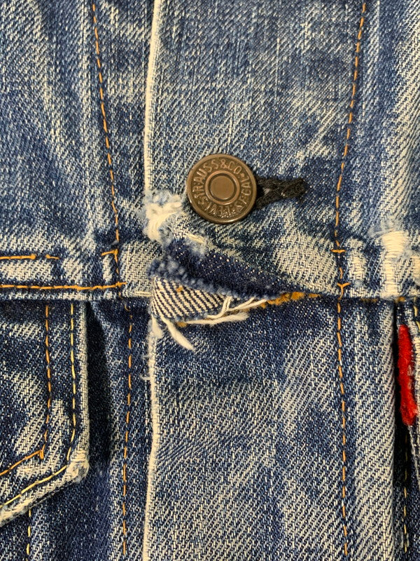 【現状渡し品】【メンズ】 Levi's リーバイス 60-70’s ボタン裏521 70505 BIG"E" DENIM JACKET 60-70年代 ビッグE デニムジャケット ヴィンテージ アウター 146-260409-SH-03-min カラー：インディゴ 万代Net店