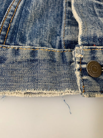 【現状渡し品】【メンズ】 Levi's リーバイス 60-70’s ボタン裏521 70505 BIG"E" DENIM JACKET 60-70年代 ビッグE デニムジャケット ヴィンテージ アウター 146-260409-SH-03-min カラー：インディゴ 万代Net店