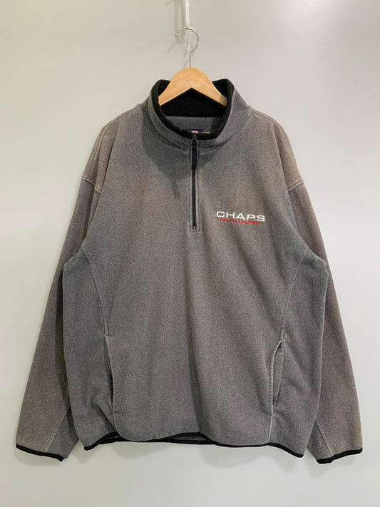 【中古品】【メンズ】 CHAPS チャップス RALPH LAUREN 90S FLEECE PULLOVER フリース プルオーバー 146-260416-AS-3-min サイズ：XL カラー：グレー 万代Net店