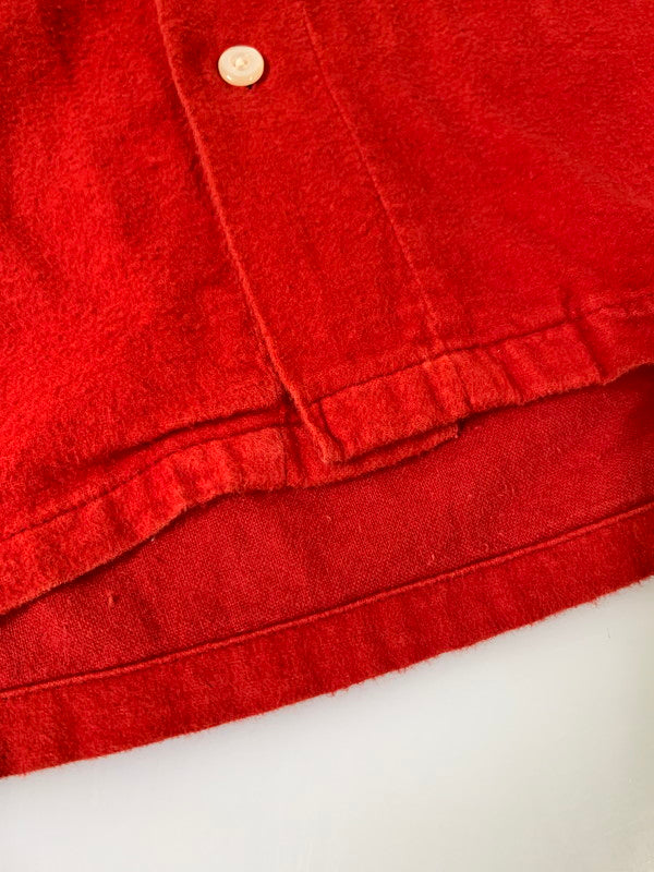 【中古品】【メンズ】 PILGRIM ピルグリム 60's WOOL SHIRT 60年代 ウールシャツ ヴィンテージ トップス 146-260412-SH-11-min カラー：レッド 万代Net店
