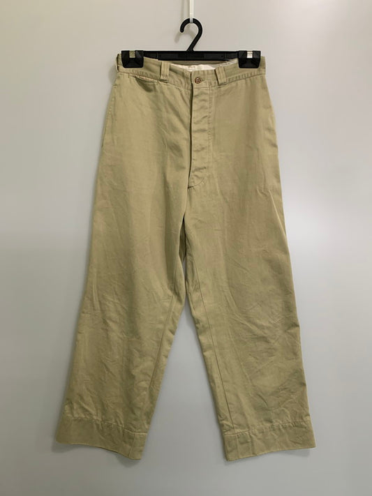 【中古品】【メンズ】 U.S.ARMY ユーエスアーミー 推定50's ARMY CHINO PANTS 50年代 アーミーチノパンツ ボトムス 157-260412-SH-04-min 万代Net店