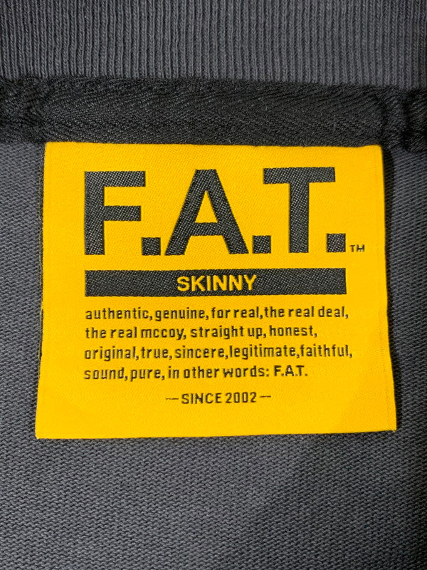 【中古品】【メンズ】 FAT エフエーティー F32420-CT12-AB AUTHENTIC L S TEE 長袖Tシャツ ロングスリーブ 142-260416-AS-6-min サイズ：SKINNY カラー：ダークグレー 万代Net店