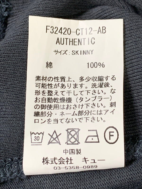 【中古品】【メンズ】 FAT エフエーティー F32420-CT12-AB AUTHENTIC L S TEE 長袖Tシャツ ロングスリーブ 142-260416-AS-6-min サイズ：SKINNY カラー：ダークグレー 万代Net店